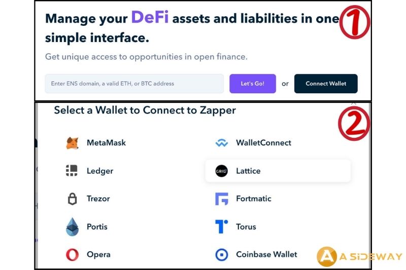 click vào “Connect Wallet” để kết nối ví của các bạn.