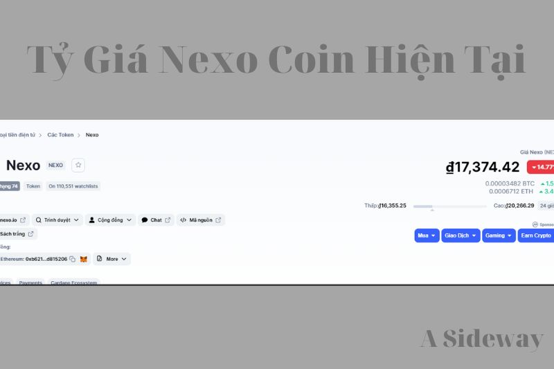 Tỷ Giá Nexo Coin Hiện Tại